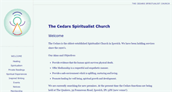 Desktop Screenshot of cedars-spiritualists.co.uk