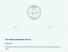 Tablet Screenshot of cedars-spiritualists.co.uk